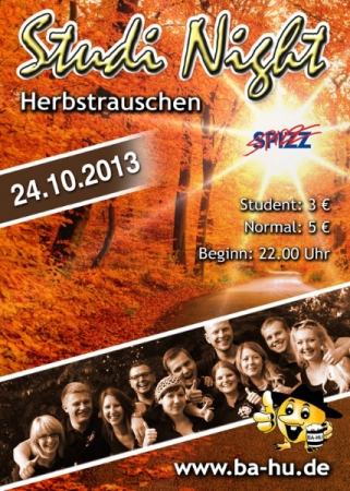 Studi Night Herbstrauschen 2013